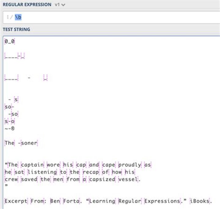 What is a word boundary in regex?