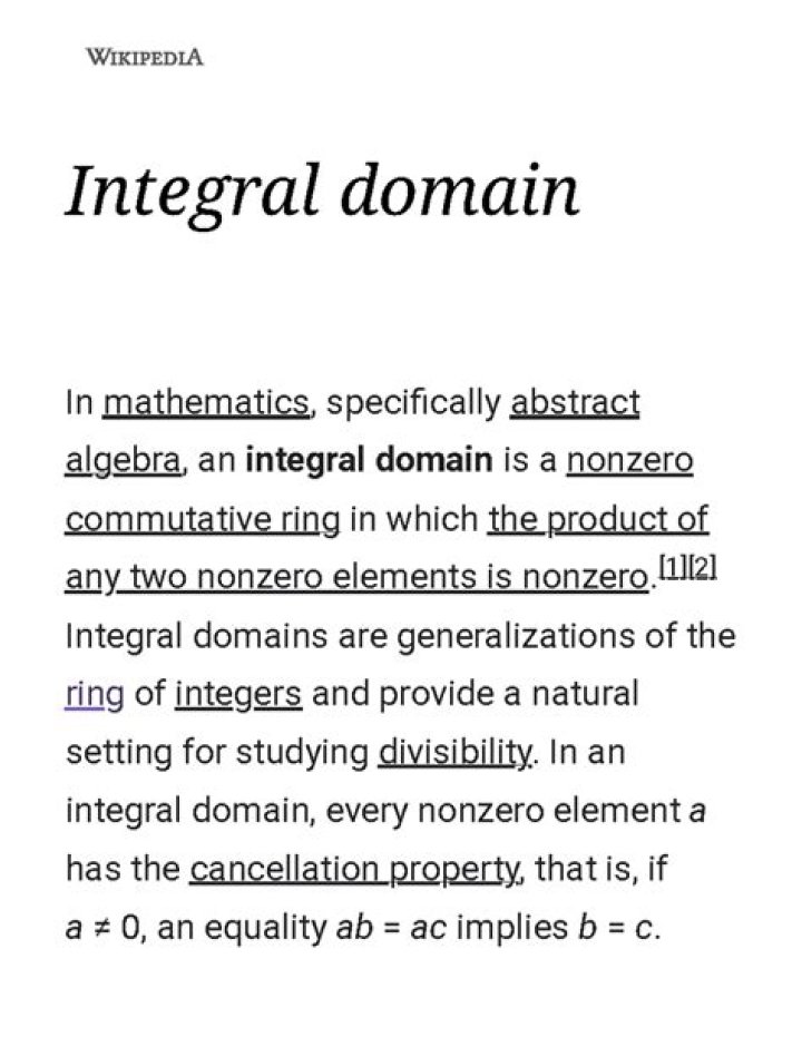 What is an Integral Domain?