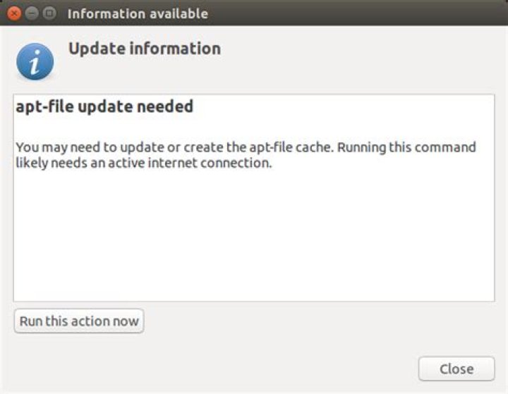 What is apt-file update?