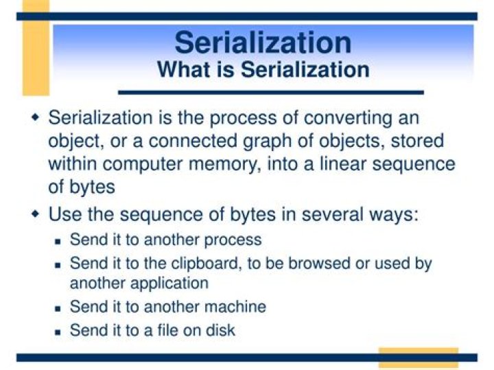 What is data serialization?