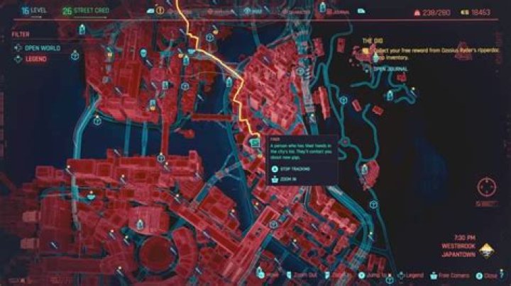What is my free reward from Cassius Ryder in The Gig?