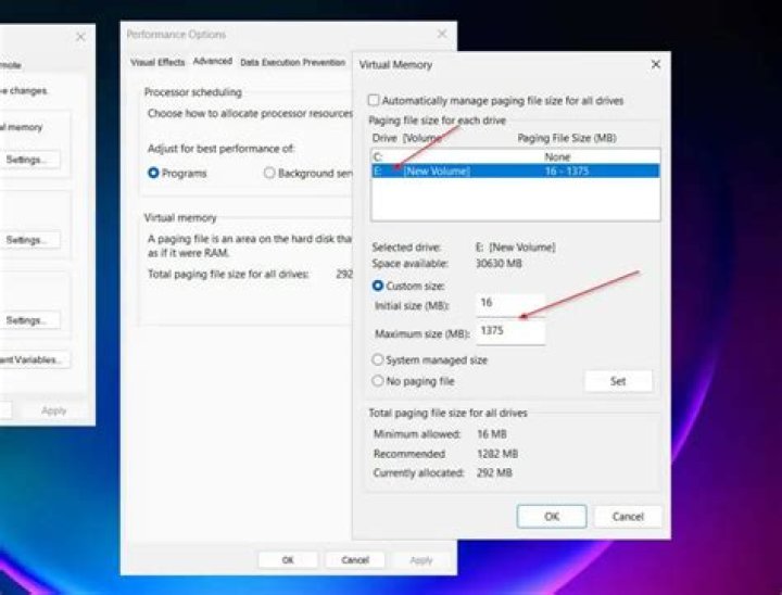 What is my recommended total paging file size?