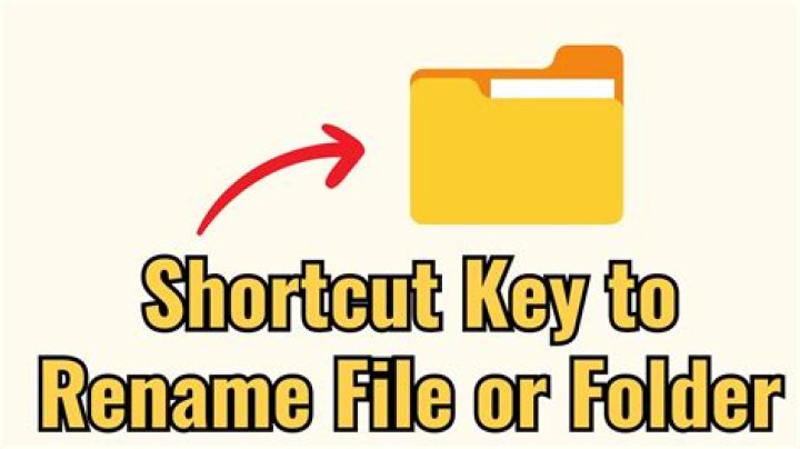 What is shortcut to rename a file in Windows 7