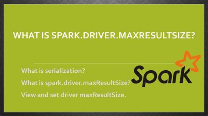 What is spark.driver.maxResultSize?