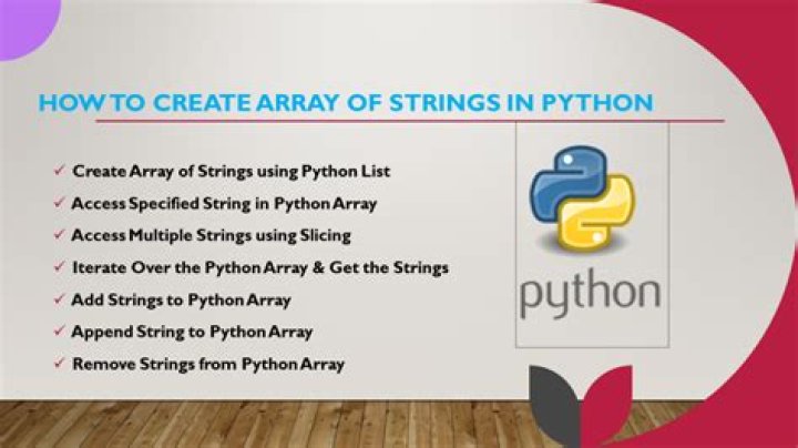 What is the best way to create a string array in python?