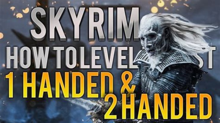 What is the best way to level up One-Handed in Skyrim?