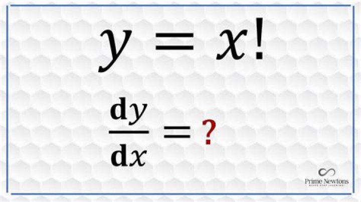 What is the derivative of x factorial?