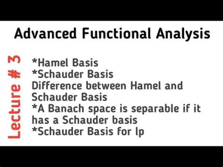 What is the difference between a Hamel basis and a Schauder basis?