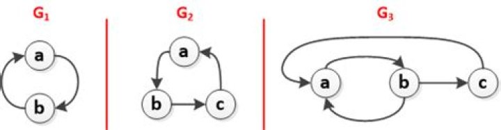 What is the difference between a loop, cycle and strongly connected components in Graph Theory?