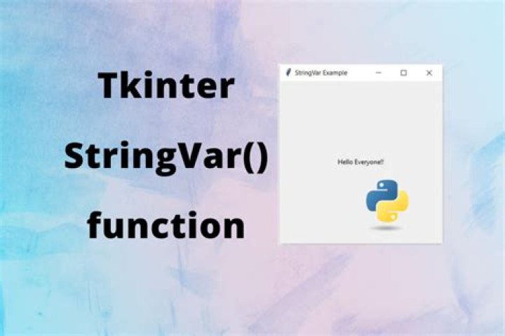 what is the difference between a variable and StringVar() of tkinter
