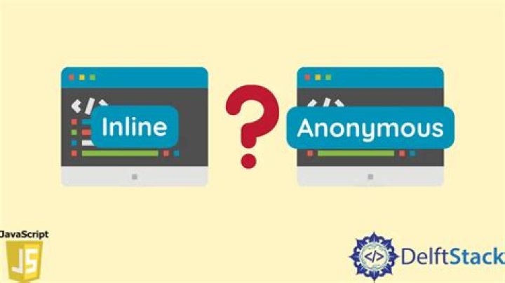 What is the difference between anonymous and inline functions in JavaScript? [closed]