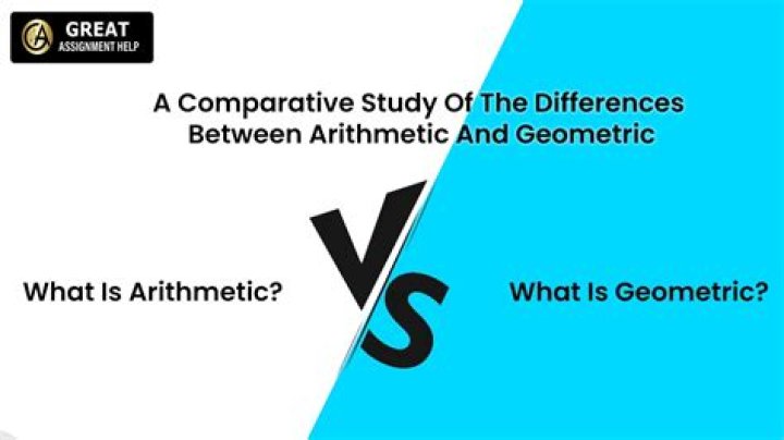 What is the difference between arithmetic and geometrical series?