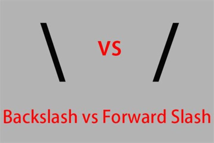 What is the difference between forward slashes and backslashes in paths? [duplicate]