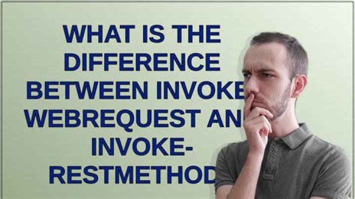 What is the difference between Invoke-WebRequest and Invoke-RestMethod?