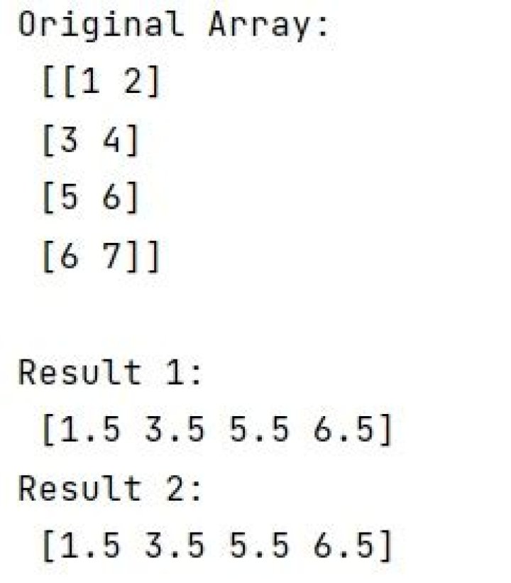What is the difference between np.mean and tf.reduce_mean?