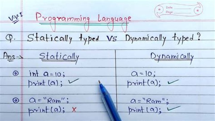 What is the difference between statically typed and dynamically typed languages?