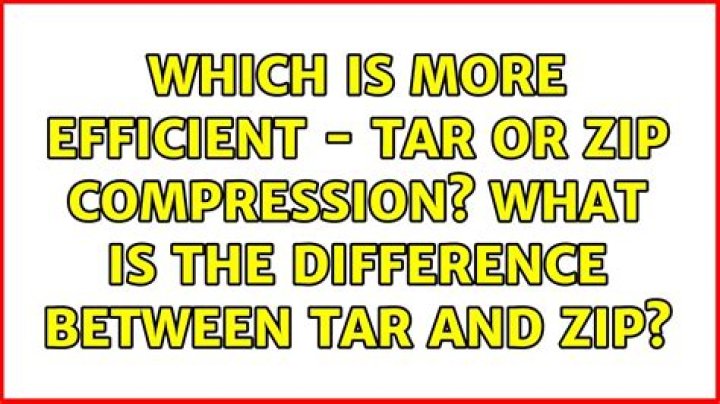 What is the difference between tar and zip? [closed]