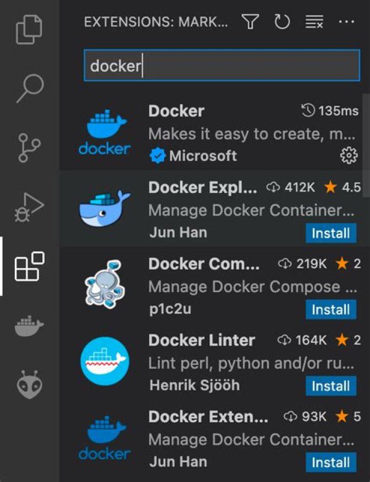 What is the .dockerfile extension?