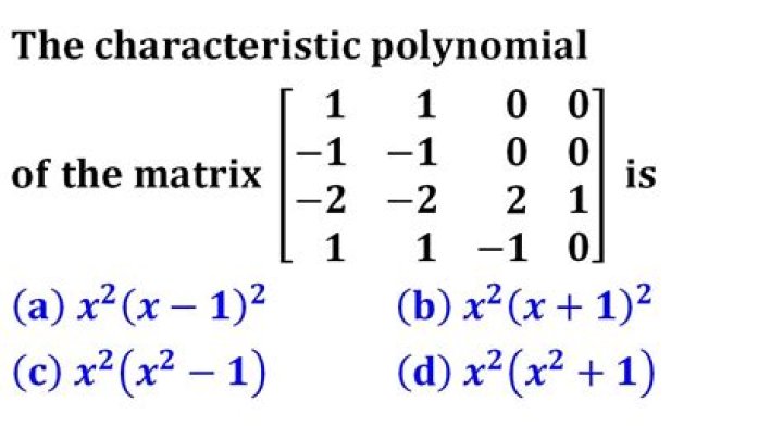 What is the fastest way to find the characteristic polynomial of a matrix?