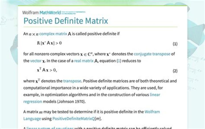 What is the intuition for using definiteness to compare matrices?