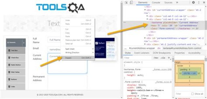 What is the keyboard shortcut to inspect an element using Firefox?