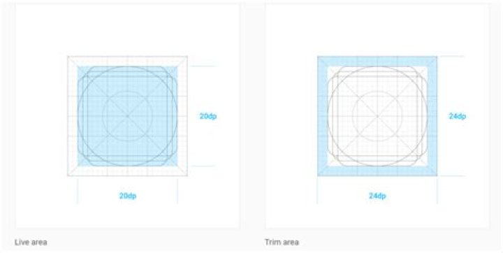 What is the navigation drawer icons size?
