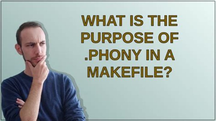 What is the purpose of .PHONY in a Makefile?
