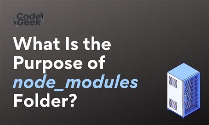 What is the purpose of the 'node_modules' folder?