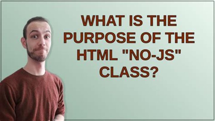 What is the purpose of the HTML 