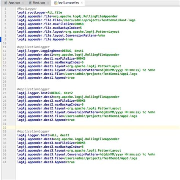 What is the significance of log4j.rootLogger property in log4j.properties file? What happens if I don't use this property?