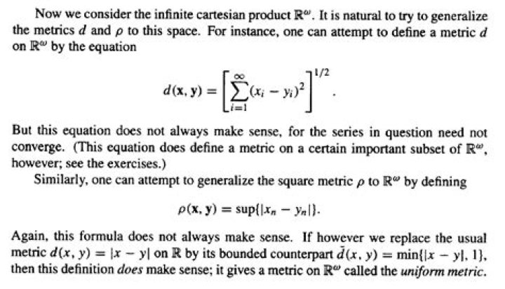 What is the uniform metric on $\mathbb{R}^X$?