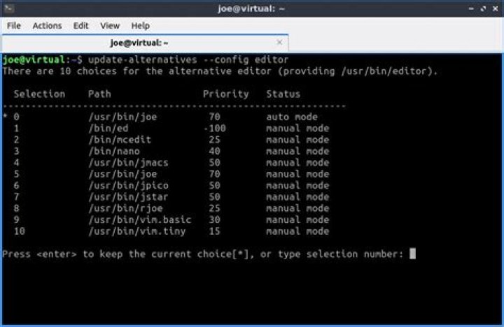 what is update-alternatives command in linux and what is the use of it?