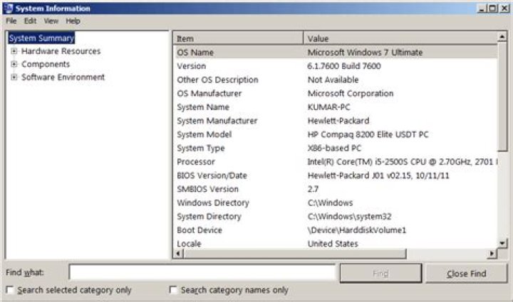 What ways exist to get system information in Windows 7 or 8? [closed]