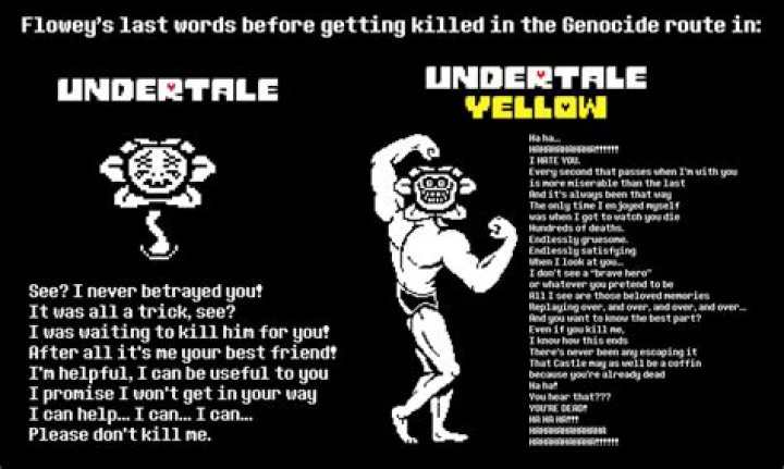 When flowey pleads for mercy, does he really mean it?