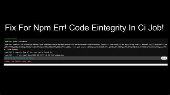 When I run `npm install`, it returns with `ERR! code EINTEGRITY` (npm 5.3.0)