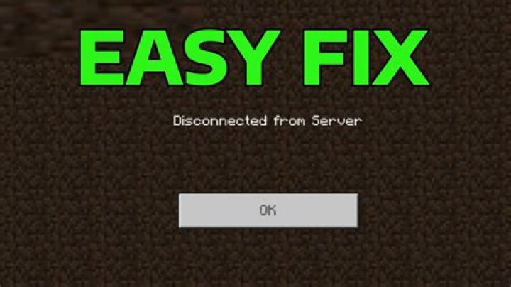 When I tap on a server it says 'Disconnected from Server'