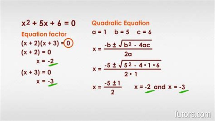 When to simplify a quadratic equation?