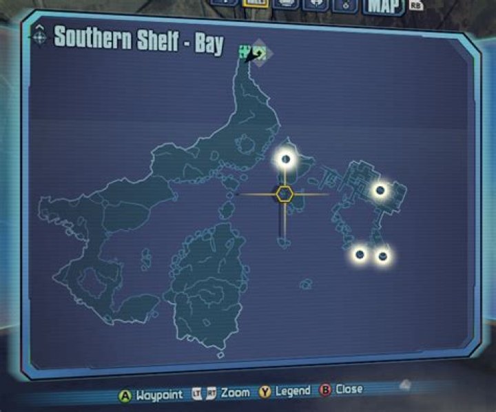 Where are the four telescopes in Southern Shelf Bay?