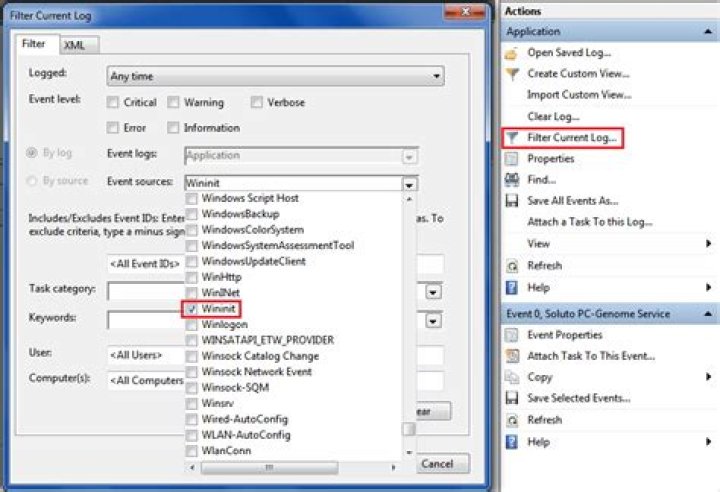 Where are the results of chkdsk located in Windows 7?