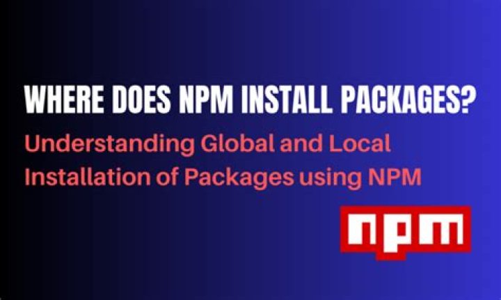 Where does npm install packages?