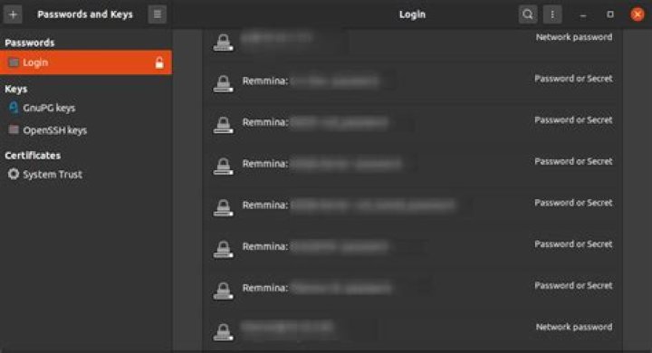 Where does Remmina store the encrypted password?