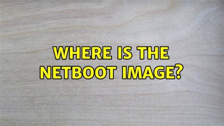 Where is the netboot image?