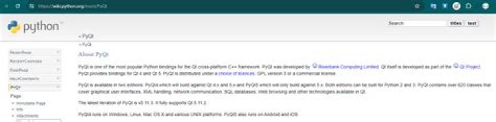 Where is the PyQt5 documentation for classes, methods and modules?