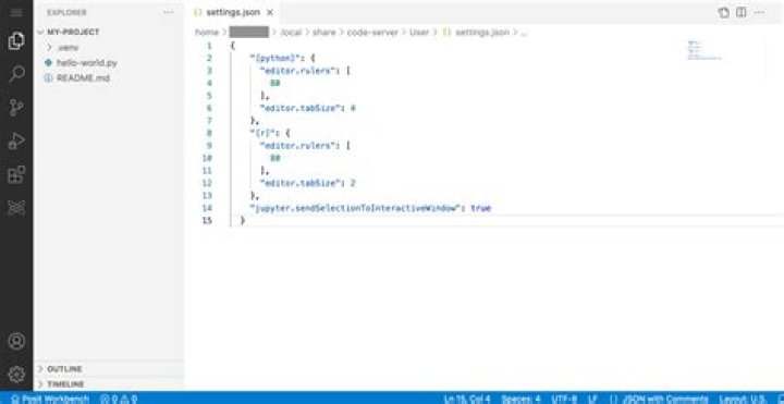 Where is the settings.json file stored for Transmission?