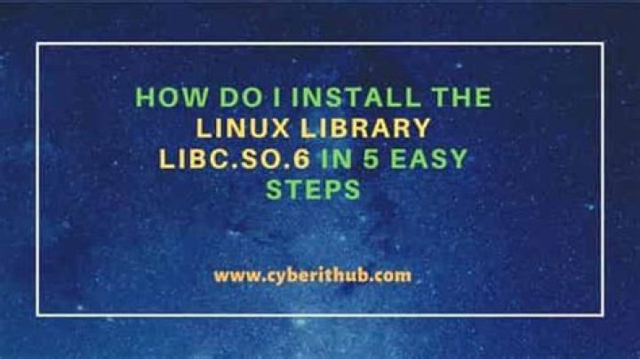 Where to download missing libc.so.6