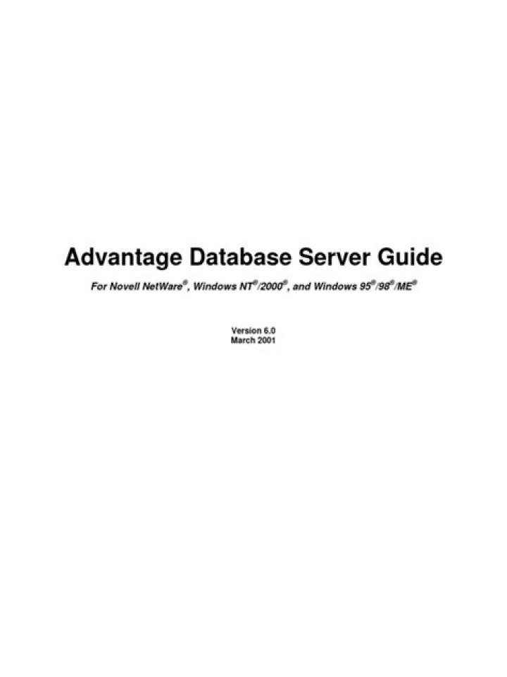 Where to download old versions of Advantage Database (Architect. Server...)