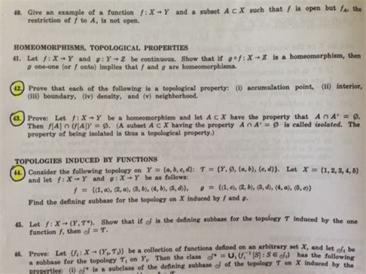 which of the following is necessarily true for a function $f : X \rightarrow Y$?