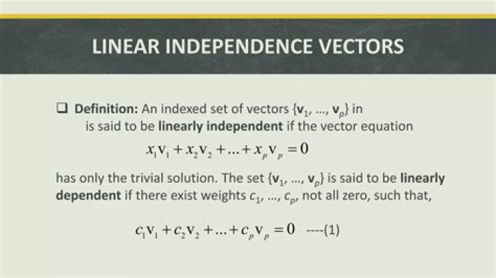 Why a linearly independent set of vectors must not contain the zero vector?