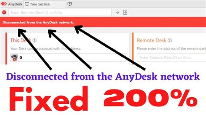 Why Anydesk program can not connect? ( Status: result_quit)