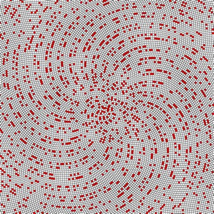 Why are there repeated patterns in Ulam spiral for multiples?